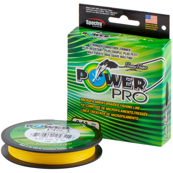Power Pro 135m Hi-Vis Yellow 0.28mm 20kg/44lb Line