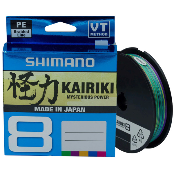 Шнур Shimano Kairiki 8 150m 0.35mm 39.5kg Multi color