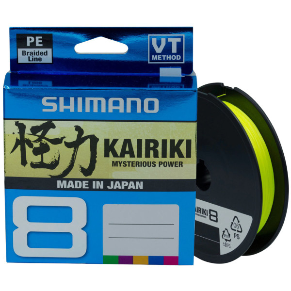 Шнур Shimano Kairiki 8 150m 0.28mm 29.3kg Yellow