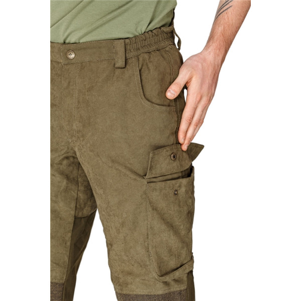 Hallyard Jagd Anzug Trousers. Size 62. Color: Olive Green.