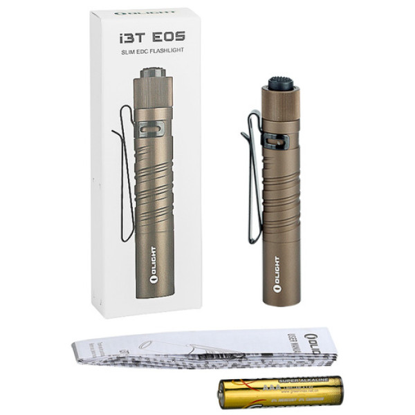 Olight I3T EOS Desert Tan Flashlight