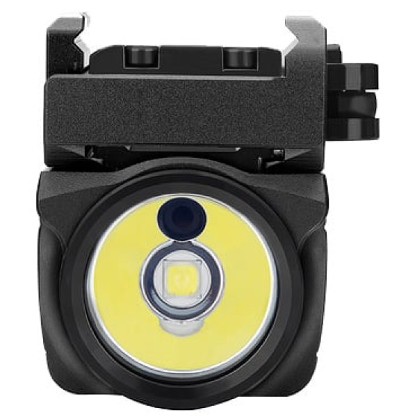 Olight Baldr Mini Black Flashlight with Laser Designator. Green Laser Designator.