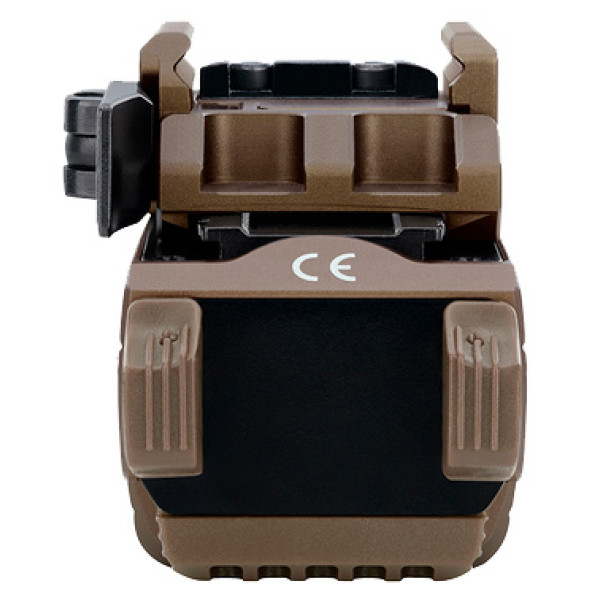 Ліхтар із ЛЦУ Olight Baldr Mini Desert Tan. Зелений ЛЦУ