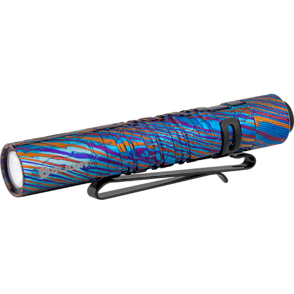 Olight i3T EOS Titanium Damascus Flashlight
