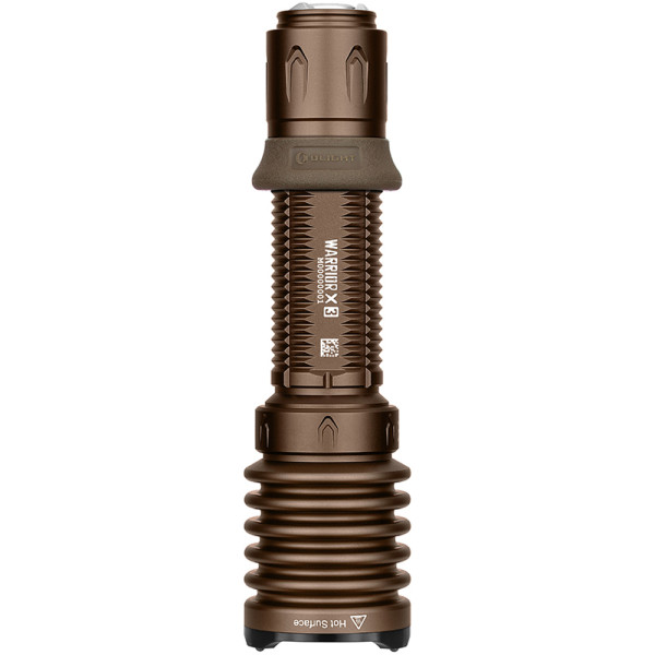 Olight Warrior X 3 Flashlight. Desert Tan