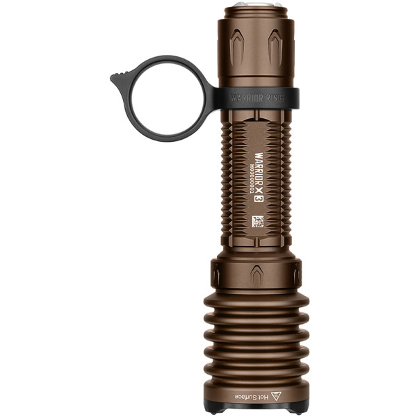 Olight Warrior X 3 Flashlight. Desert Tan
