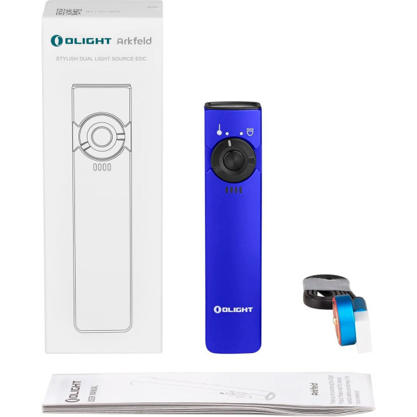 Olight Arkfeld Flashlight. Blue