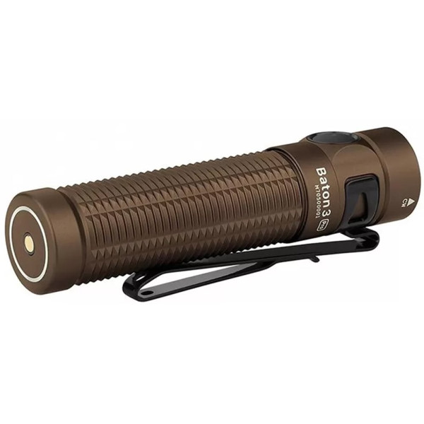 Olight Baton 3 Pro Flashlight. Desert Tan