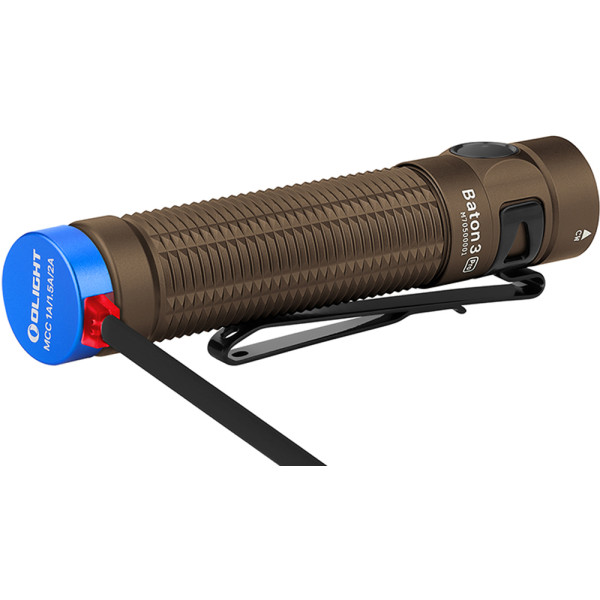 Olight Baton 3 Pro Flashlight. Desert Tan