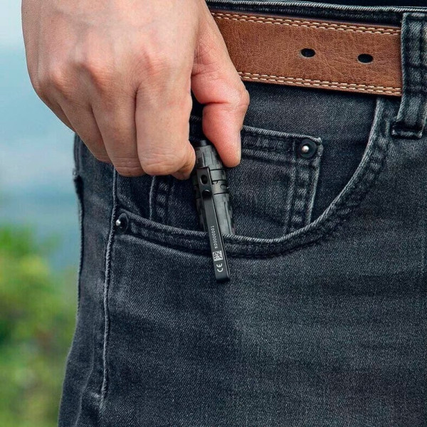Olight I3T EOS Flashlight. Carbon Fiber