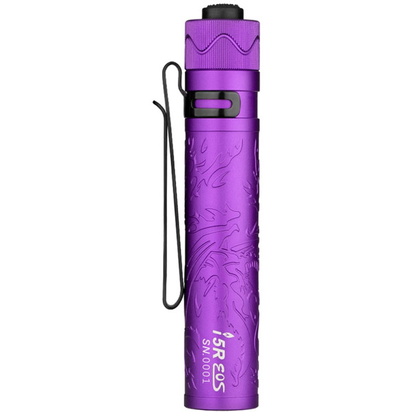 Ліхтар-брелок Olight I5R EOS. Dragon & phoenix purple