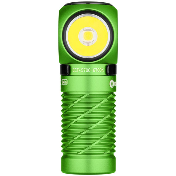 Olight Perun 2 Mini Flashlight. Lime green