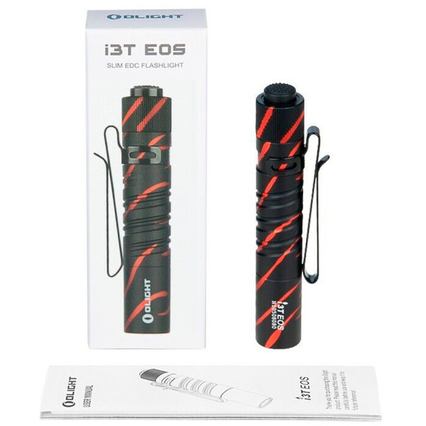 Olight I3T EOS Flashlight. Black Lava