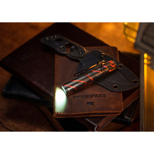 Olight I3T EOS Flashlight. Black Lava