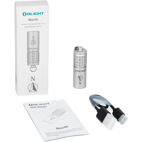 Olight I1R2 PRO North Silver Keychain Flashlight
