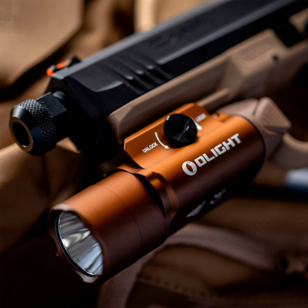 Olight PL Turbo Valkyrie Flashlight. Desert Tan