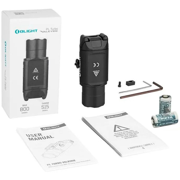 Olight PL Turbo Valkyrie Flashlight in Black