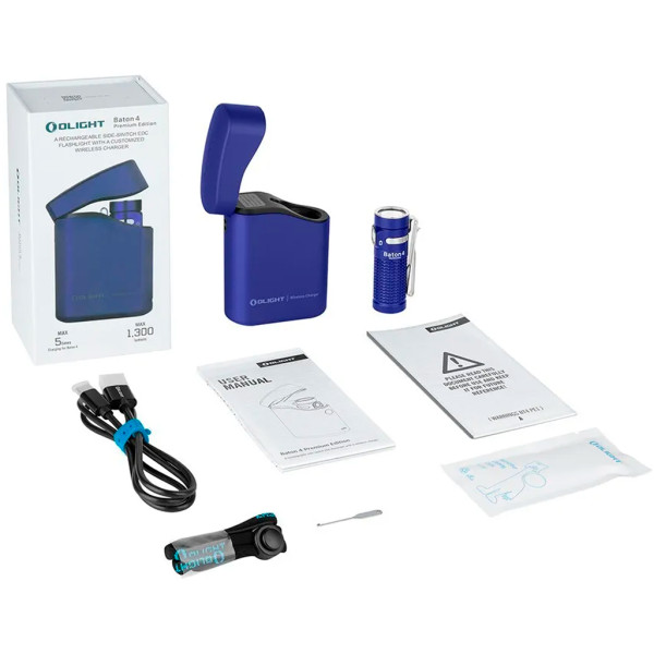 Olight Baton 4 Premium Regal Blue Flashlight