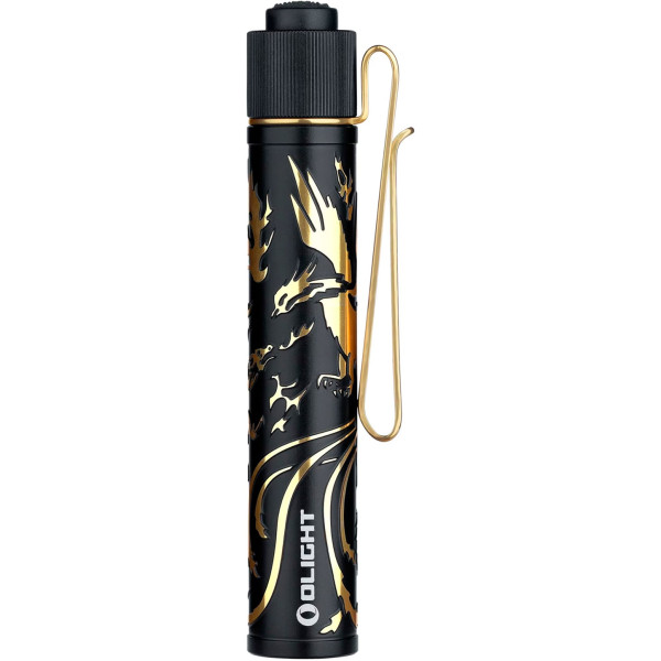 Olight I3T 2 EOS Dragon & Phoenix Golden Flashlight