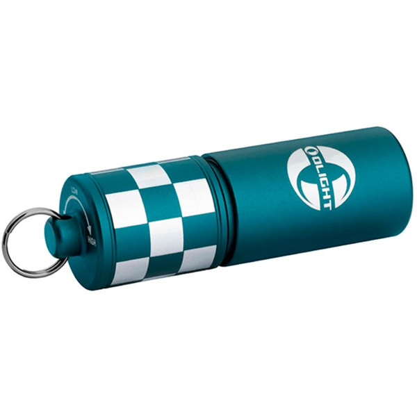 Olight i17 Checkered Flag Keychain Flashlight
