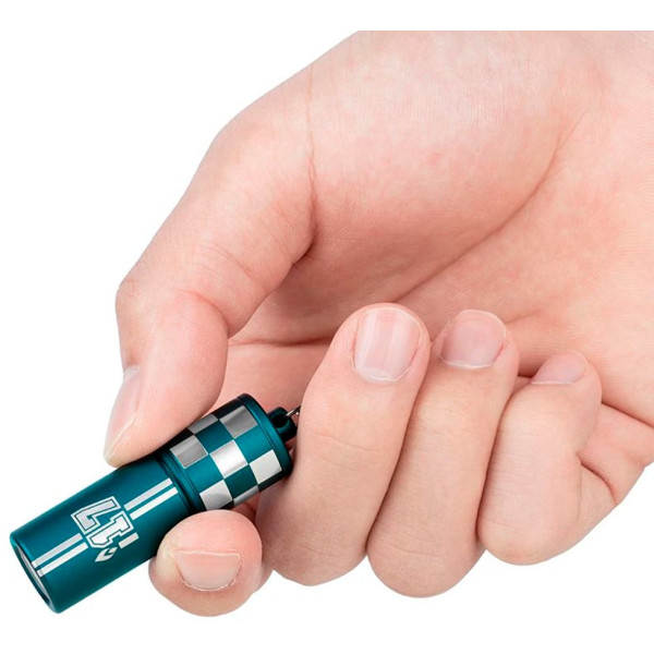 Olight i17 Checkered Flag Keychain Flashlight