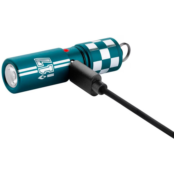 Olight i17 Checkered Flag Keychain Flashlight