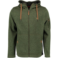 Orbis Textil Herrenjacke Strick-Fleece Sweater. Size: Green