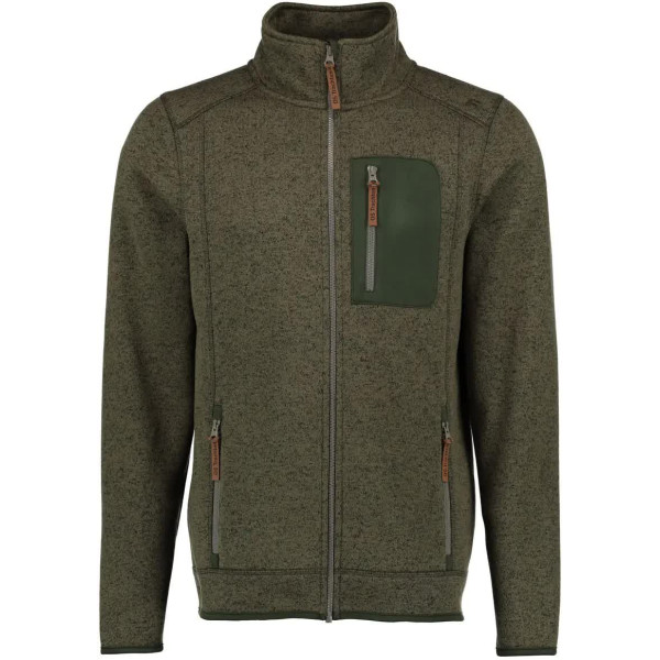 Orbis Textil Herrenjacke Strick-Fleece. XL. Olive