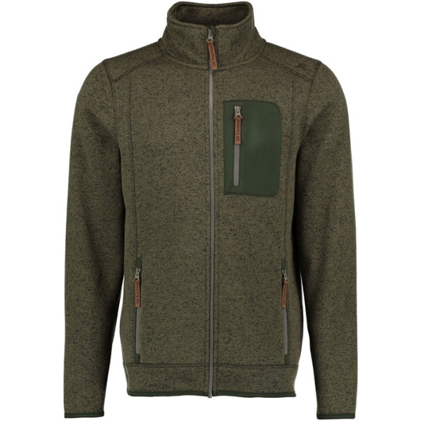 Orbis Textil Herrenjacke Strick-Fleece. 2XL. Olive
