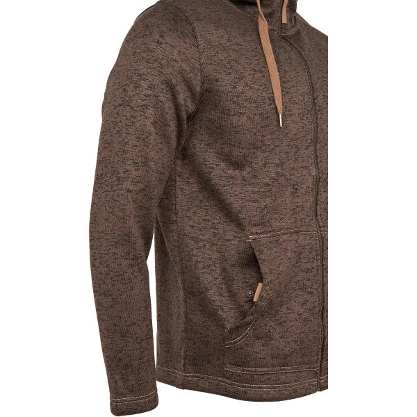 Orbis Textil Herrenjacke Strick-Fleece Jacket 418000-69. XL. Dark Brown