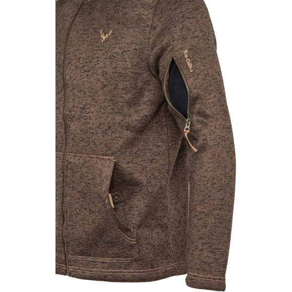 Куртка Orbis Textil Herrenjacke Strick-Fleece 418000-69. 5XL. Темно-коричневий