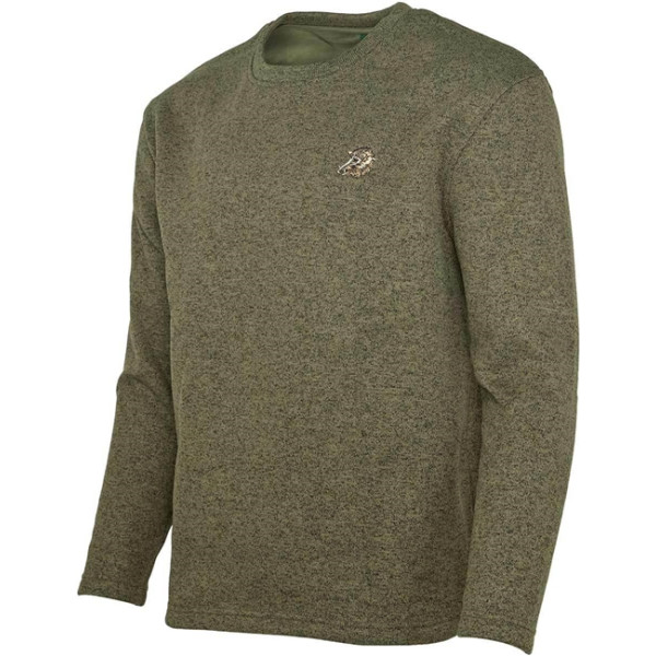 Пуловер Orbis Textil Herrenpullover Strick-Fleece. 2XL. Оливковый