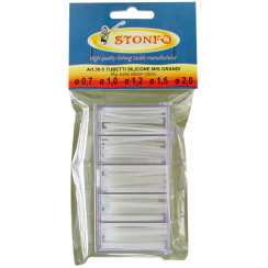 Кембрик силиконовый Stonfo 30-5 Box Clear Silicone Tube Big диам. 0.7-1.0-1.2-1.5-2.0mm