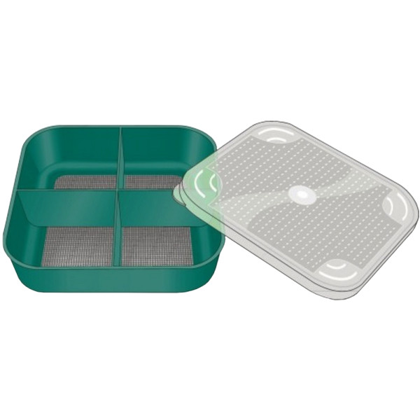 Емкость Stonfo 57R Mesh Square Bait Box 0.7L с сеткой