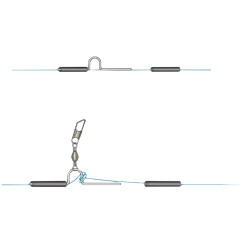 Stonfo 27-1 Metal Float Attachment with a carabiner for a float