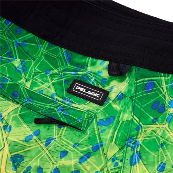 Шорты Pelagic Blue Water Fishing Shorts 32 ц:green dorado hex