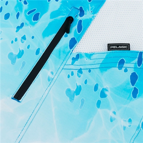 Реглан Pelagic Exo-Tech Hooded Fishing Shirt L ц:blue dorado hex