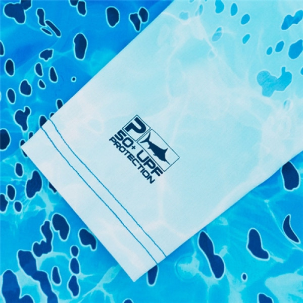 Реглан Pelagic Exo-Tech Hooded Fishing Shirt L ц:blue dorado hex