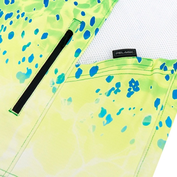 Реглан Pelagic Exo-Tech Hooded Fishing Shirt L ц:green dorado hex