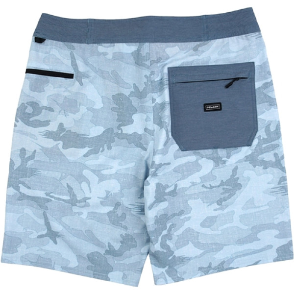Pelagic Deep Drop Fishing Shorts 34 c:slate fish camo
