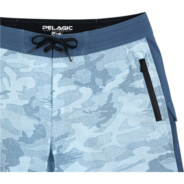 Шорти Pelagic Ocean Master Camo Fishing Shorts 30 ц: slate fish camo