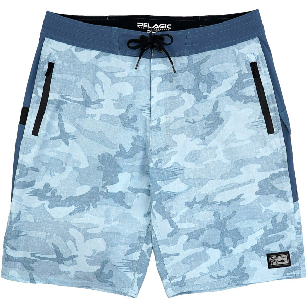 Шорти Pelagic Ocean Master Camo Fishing Shorts 30 ц: slate fish camo