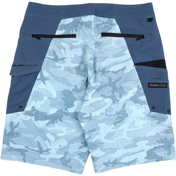 Pelagic Ocean Master Camo Fishing Shorts 32 c:slate fish camo