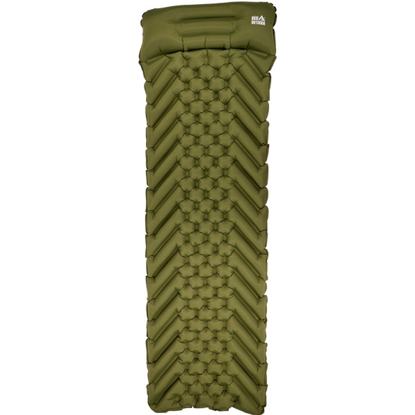 Каремат надувной Skif Outdoor Bachelor Ultralight. Размер 190х55х5 см. Olive