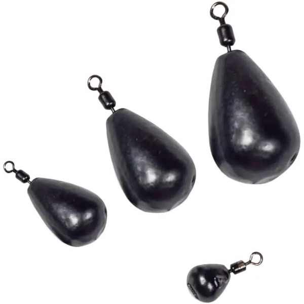 DS Jig-rig sinker with swivel 50g (5 pcs/pack) color: black