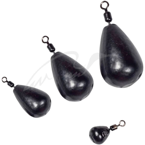 DS Jig-rig weight with swivel 60g (5 pcs/pack) color: black