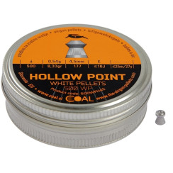 Coal Hollow Point Pneumatic Bullets, 4.5mm Caliber, 0.54g, 500 pcs/pack