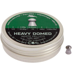 Coal Heavy Domed Pneumatic Bullets, 6.35mm Caliber, 2g, 125 pcs/pack