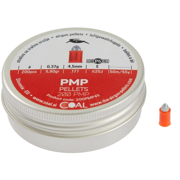 Coal PMP pneumatic bullets, caliber 4.5 mm, 0.37 g, 200 pcs/pack