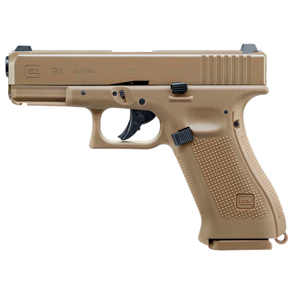 Umarex Glock 19X Tan Blowback 4.5mm BB Air Pistol